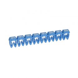 Boite de 504 repères CME 3 pour fils 4mm² à 6mm² - marquage chiffre 6 bleu