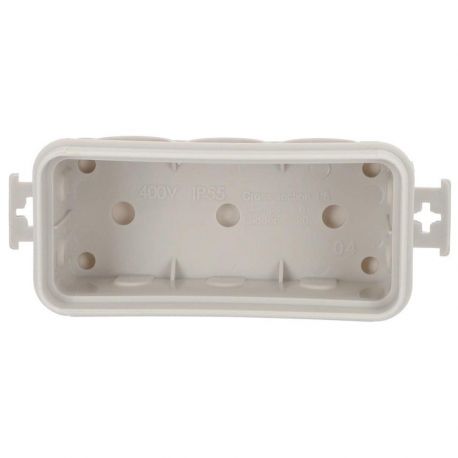 Mini boite de dérivation étanche IP55 90x43x40mm, ABS, 10 entrées pré-découpées