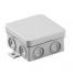 Petite boite de dérivation étanche IP55 75x75x40mm, ABS, 8 entrées souples, MINIBOX
