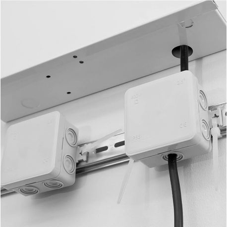 Petite boite de dérivation étanche IP55 85x85x40mm, ABS, 8 entrées souples, MINIBOX