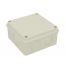 Petite boite de dérivation industrielle étanche IP54 100x100x50mm, ABS, 6 entrées pré-découpées