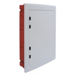 Coffret de distribution encastrable sur placo 654x440x95mm IP40 - 3 rangée de 18 modules