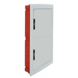 Coffret de distribution encastrable sur placo 855x440x95mm IP40 - 4 rangée de 18 modules