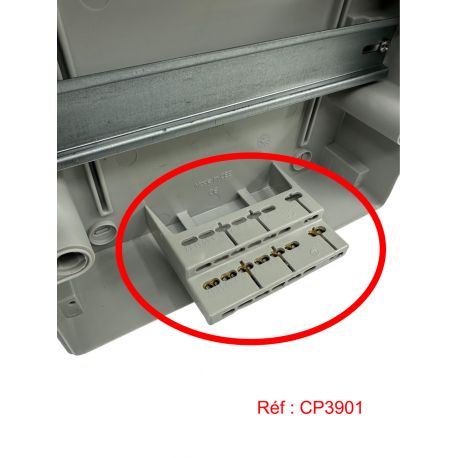 3926-T Acqua coffret électrique pour l'extérieur IP65 26 modules 410x310x150mm - Porte transparente