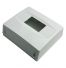 Mini coffret électrique modulaire IP40, 1 à 4 modules, rail DIN, montage en surface
