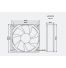 Ventilateur d'armoire axial carré 12Vdc 92X92X25 - débit d'air 103m3/h - 4.2W