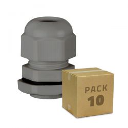 Lot de 10x Presse étoupe M16 pour câbles diamètre 4mm à 8mm - Filetage ISO - Étanche IP68