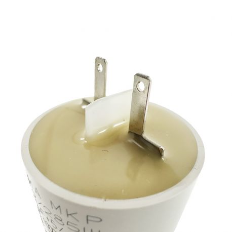 Condensateur 2µF - Ø30x33mm - pour moteur de volet roulant Cosses 2.8 mm - Somfy 5113663A