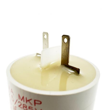 Condensateur 2,5µF - Ø30x33mm - pour moteur de volet roulant Cosses 2.8 mm - Somfy 5113665A