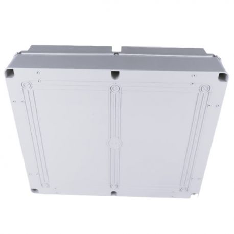 Boite de dérivation étanche IP67 400x480x140mm, avec couvercle opaque, bords lisses