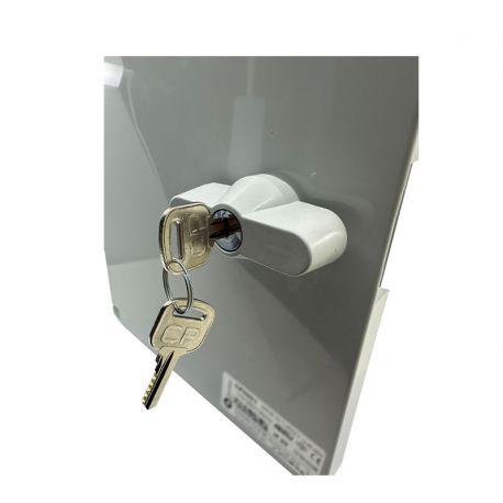 Serrure métallique à clé pour coffret ABS