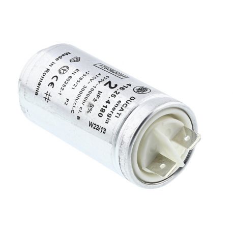 1250020813 Condensateur 2µF sèche linge AEG, ARTHUR MARTIN, ELECTROLUX
