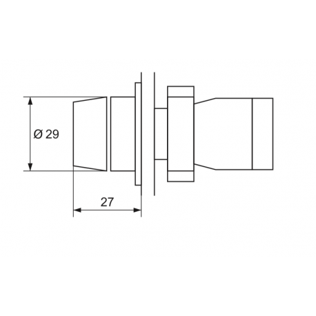 Bouton commutateur rotatif 3 positions maintenues