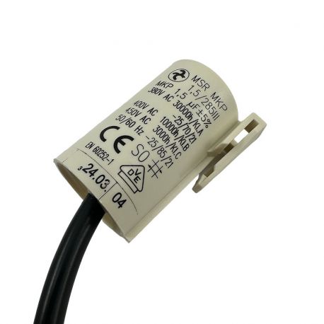 2425805021 Condensateur de démarrage 1.5µF pour réfrigérateur/congélateur AEG, ELECTROLUX 