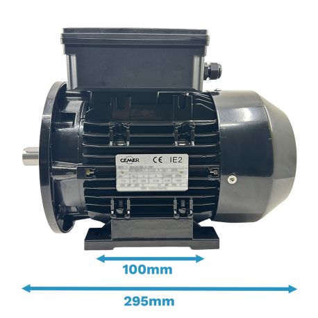 Moteur Électrique Monophasé 220V 1.1kW 3000Tr/min B35 2MLE802 Double Condensateur - CEMER