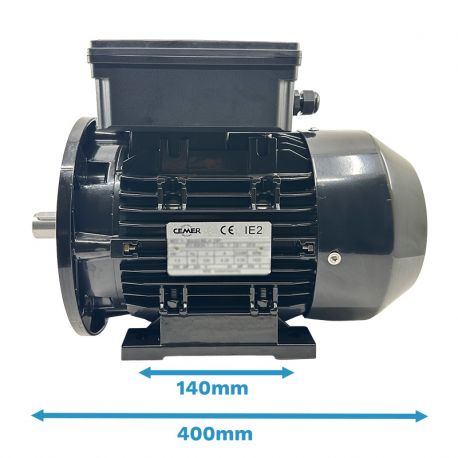 Moteur Électrique Monophasé 220V 2.2kW 1500Tr/min B35 4MLE100L1 Double Condensateur - CEMER
