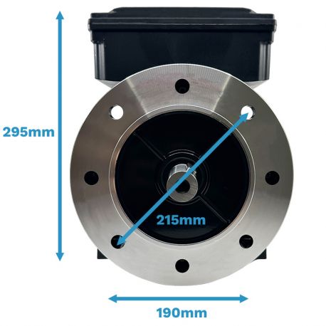 Moteur Électrique Monophasé 220V 4kW 1500Tr/min B35 4MLE112M Double Condensateur - CEMER