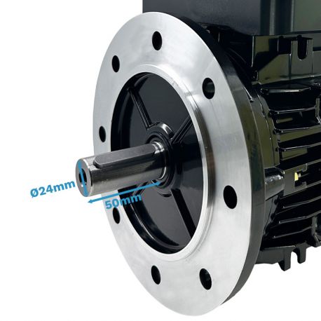 Moteur Électrique Monophasé 220V 2.2kW 3000Tr/min B5 2MLE90L Double Condensateur - CEMER