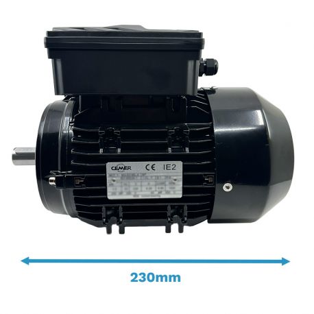 Moteur Électrique Monophasé 220V 0.18kW 3000Tr/min B14 2MLE631 Double Condensateur - CEMER