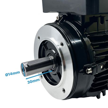 Moteur Électrique Monophasé 220V 0.25kW 1500Tr/min B14 4MLE711 Double Condensateur - CEMER