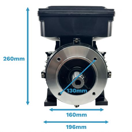 Moteur Électrique Monophasé 220V 2.2kW 1500Tr/min B34 4MLE100L1 Double Condensateur - CEMER