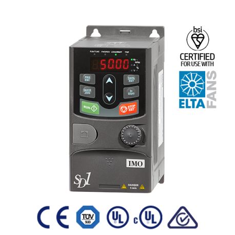 Variateur de vitesse mono/tri 220V 0,75kW 4,2A IP20 - SD1-4.2A-21 IMO