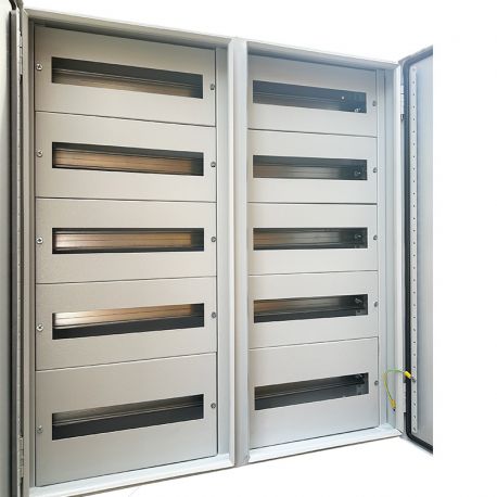Armoire électrique métallique 150 modules (10x15) 800x750x200mm étanche IP54 - avec rail DIN