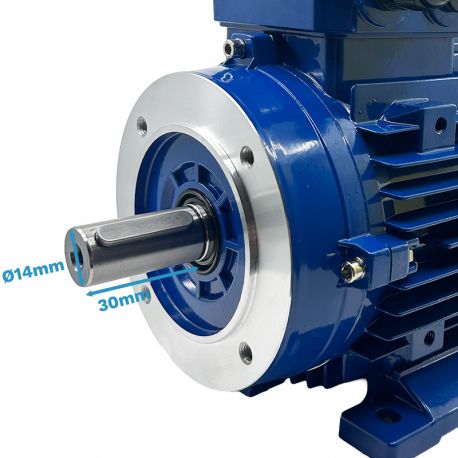 Moteur triphasé CEMER B34, 0.55 KW, 3000 TR/MIN, HA 71, 230/400V, IE1, Alu