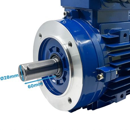 Moteur triphasé CEMER B14, 4 KW, 3000 TR/MIN, HA 100, 400/690V, IE1, Alu