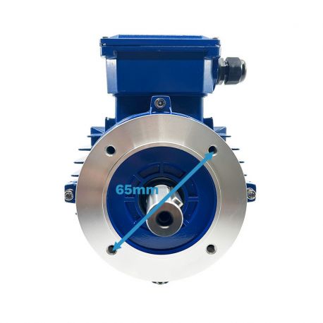 Moteur triphasé CEMER B14, 0.09 KW, 1500 TR/MIN, HA 56, 230/400V, IE1, Alu