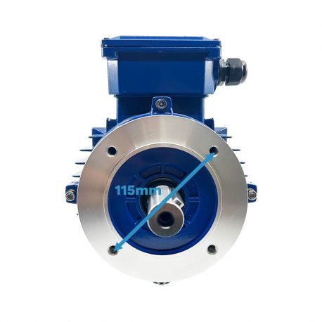 Moteur triphasé CEMER B14, 2.2 KW, 1500 TR/MIN, HA 90, 230/400V, IE1, Alu