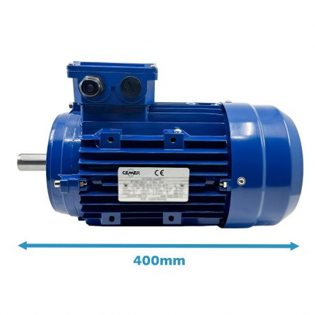 Moteur triphasé CEMER B14, 4 KW, 1500 TR/MIN, HA 112, 230/400V, IE1, Alu