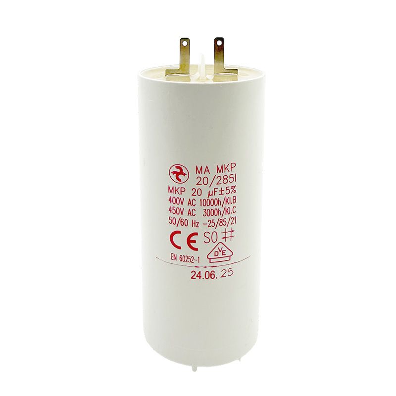 Condensateur 20µF 250V 36x92mm - Fil 15cm, Pour Lampes, Ballasts, Applications électriques