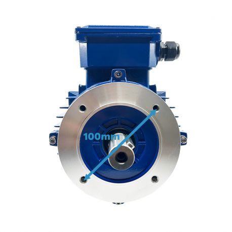 Moteur triphasé CEMER B14, 0,55 KW, 1000 TR/MIN, HA 80, 230/400V, IE1, Alu