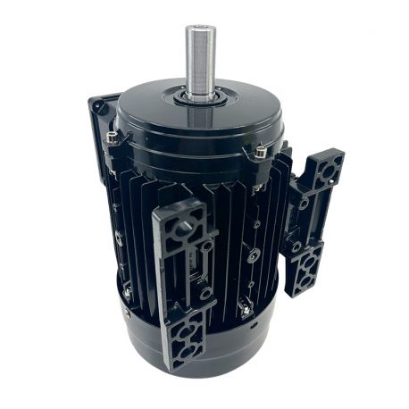 Moteur Électrique Triphasé 0.37kW/0.5CV, 750Tr/min, 230/400V, B3, HA90, IE3, Alu - CEMER