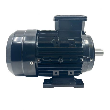 Moteur Électrique Triphasé 0.75kW/1CV, 750Tr/min, 230/400V, B3, HA100, IE3, Alu - CEMER