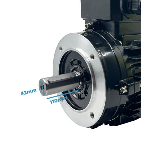 Moteur Électrique Triphasé 11kW/15CV, 3000Tr/min, 400/690V, B14, HA160, IE3, Alu - CEMER