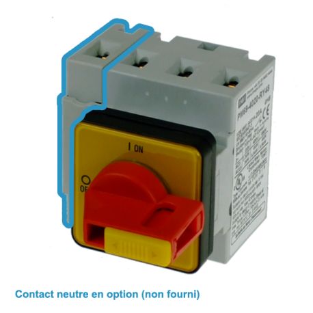 Inter-sectionneur rotatif 3P 80A - Montage panneau 48x48 - Poignée cadenassable - IMO