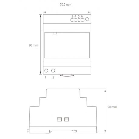 Alimentation électrique monophasé 230VAC/24VDC 92W/3.83A - SPS109224DC - IMO
