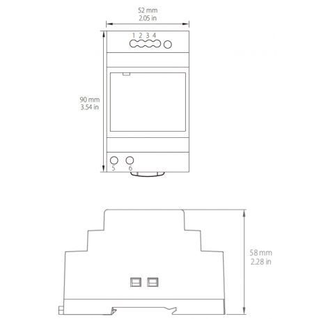 Alimentation électrique monophasé 230VAC/24VDC 60W/2.5A - SPS106024DC - IMO