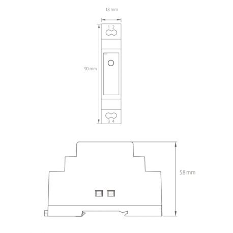Alimentation électrique monophasé 230VAC/24VDC 15W/0.63A - SPS101524DC - IMO