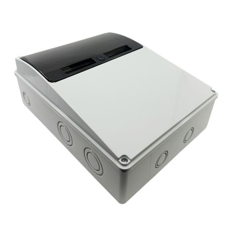 Coffret pour prise de courant Étanche IP54 - 1 rangée de 11 modules - ABS - IK10