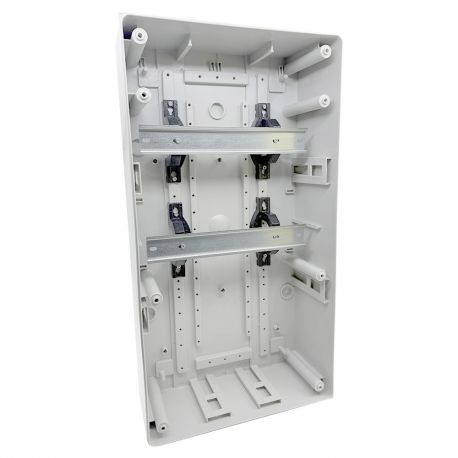 1322 Coffret électrique étanche pour prises - 2 rangées de 11 modules - IP65 Solera Indubox