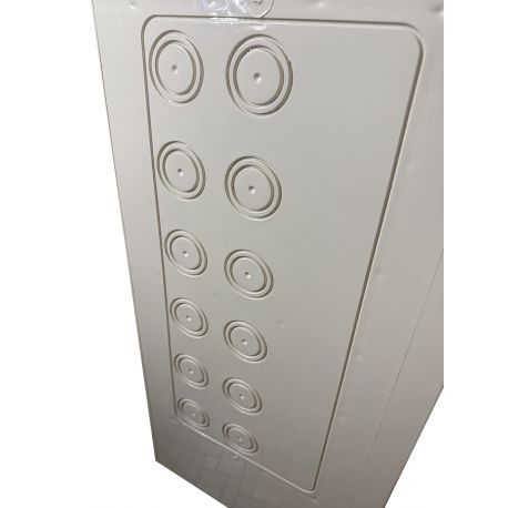 Coffret électrique ABS avec rebord 1000x750x300 - IP65 - Porte pleine - avec plaque de fond