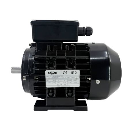 Moteur monophasé CEMER MYTE B3, 0.55 KW, 1500 TR/MIN, HA 80, 230V,Alu