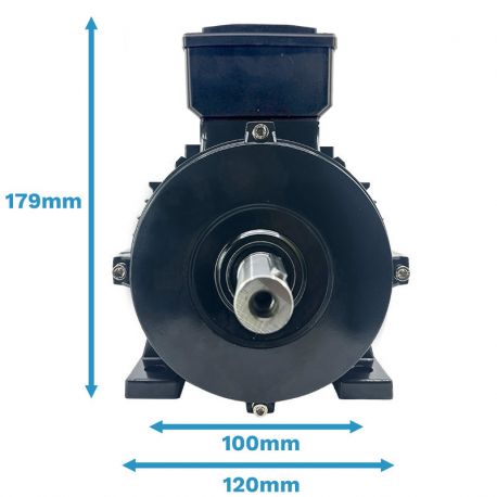 Moteur monophasé CEMER MYTE B3, 0.25 KW, 3000 TR/MIN, HA 63, 230V,Alu