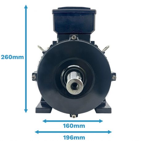 Moteur monophasé CEMER MYTE B3, 3 KW, 1500 TR/MIN, HA 100, 230V,Alu