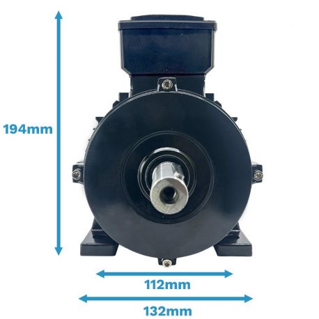 Moteur monophasé CEMER MYTE B3, 0.25 KW, 1500 TR/MIN, HA 71, 230V,Alu