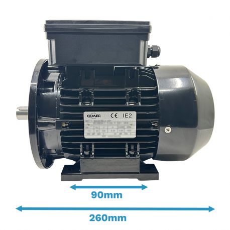 Moteur Monophasé 0.55 kW 3000 Tr/Min 230V B35 - Condensateur Permanent - 2MY712 CEMER