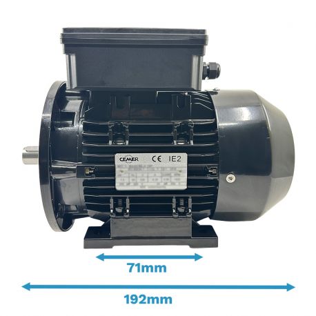 Moteur Monophasé 0.09 kW 1500 Tr/Min 230V 4MY562 B35 - Condensateur Permanent - CEMER